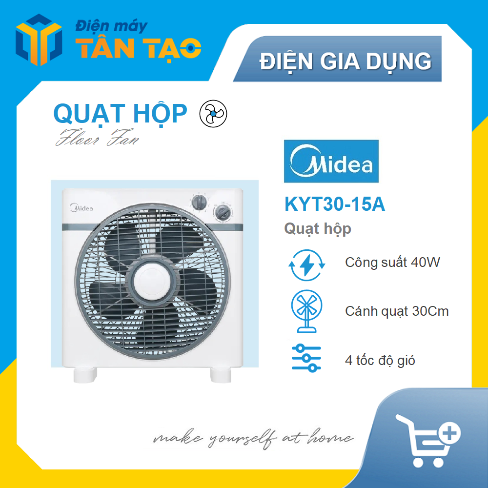 Quạt hộp Midea KYT30-15A - Hàng chính hãng