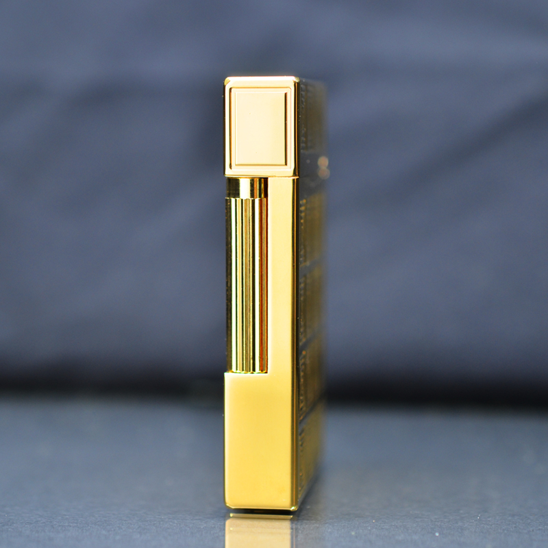 Vỏ Hột Quẹt Bật Lửa Gas Đá S.T Upon D59V Thiết Kế Họa Tiết Ô Vuông 3D Độc Đáo - Dùng Gas Đá Cao Cấp