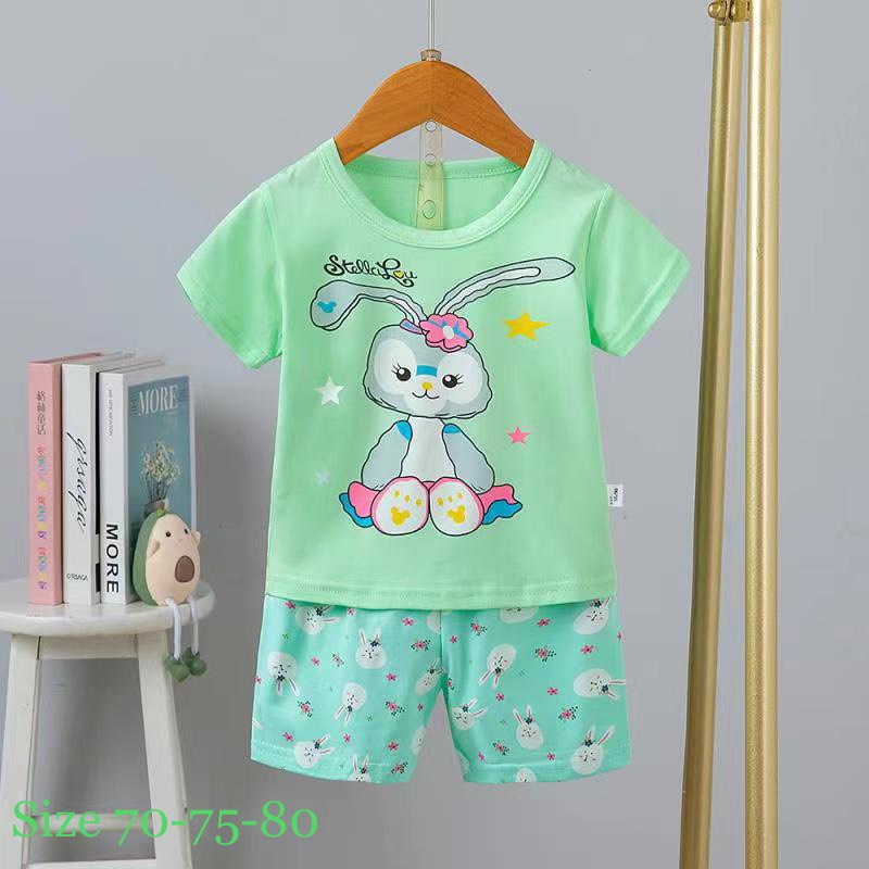 Đồ bộ bé gái- Bộ thun Cotton Quảng Châu xuất Hàn cho bé trai từ 26-36kg