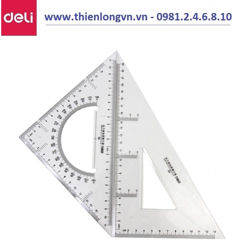 Bộ thước eke 28cm Deli 6430