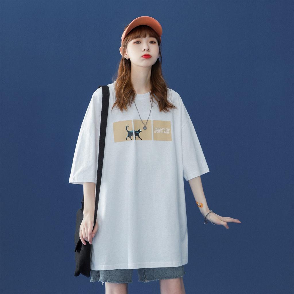 Áo thun tay lỡ form rộng dành cho các bạn nữ