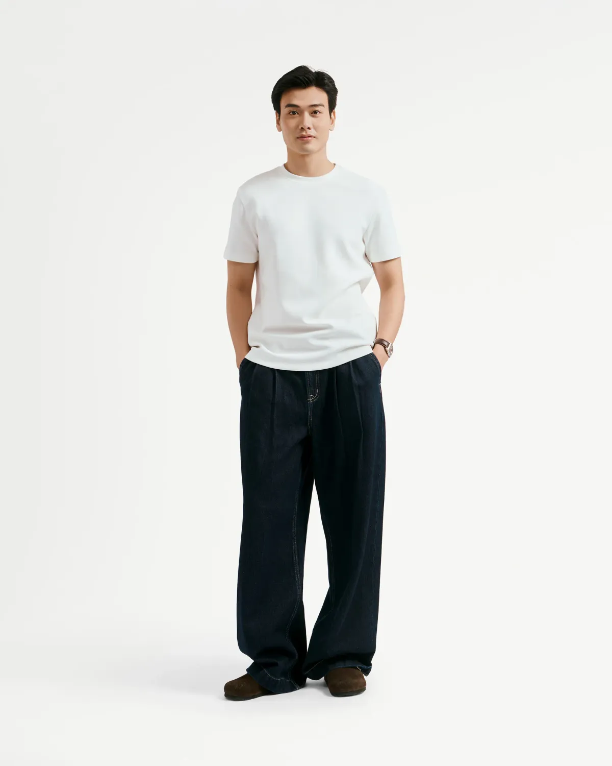 Áo thun tay ngắn nam.Fitted - ROUTINE 10F25TSS039