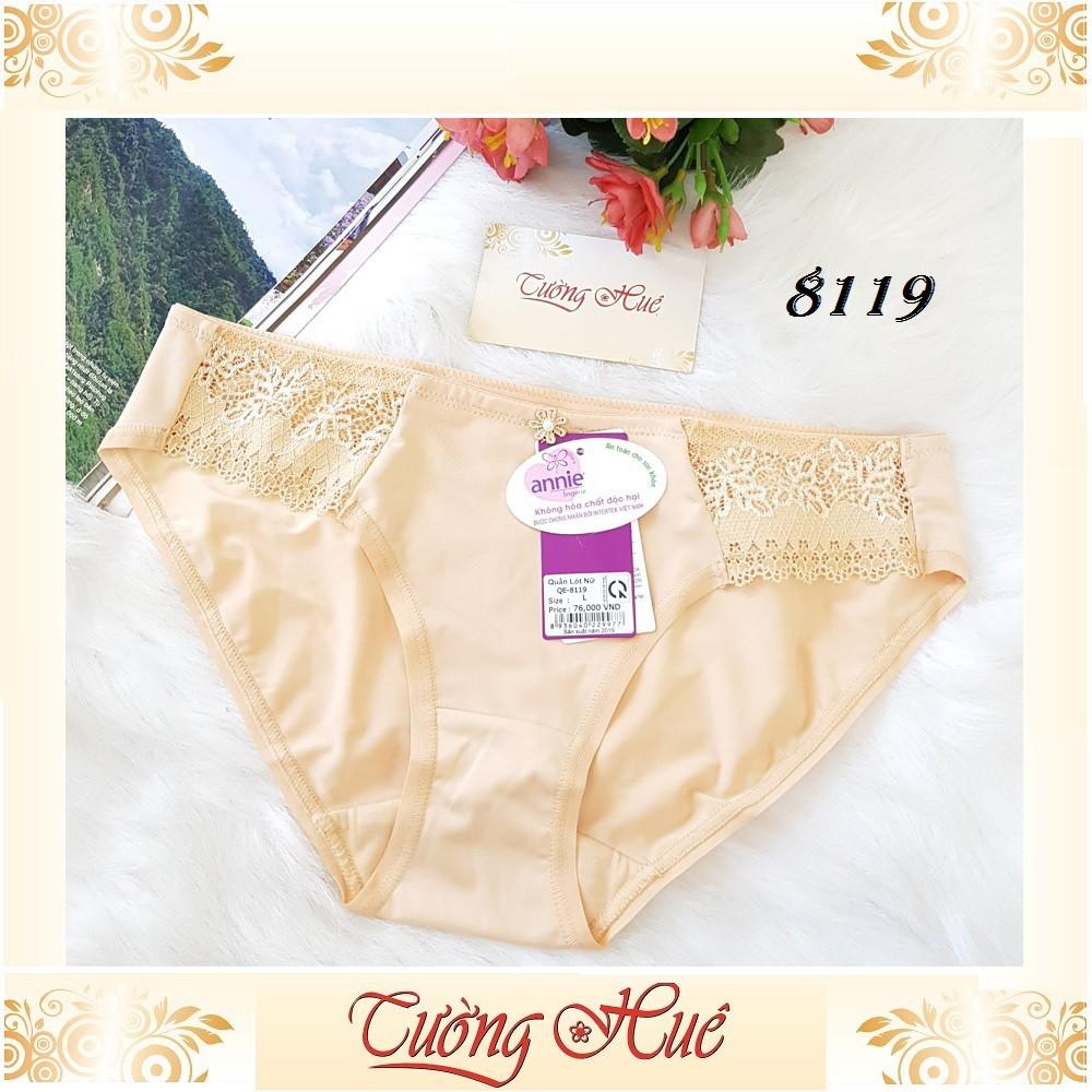 Quần lót nữ annie QE 8119 thun lạnh phối ren.