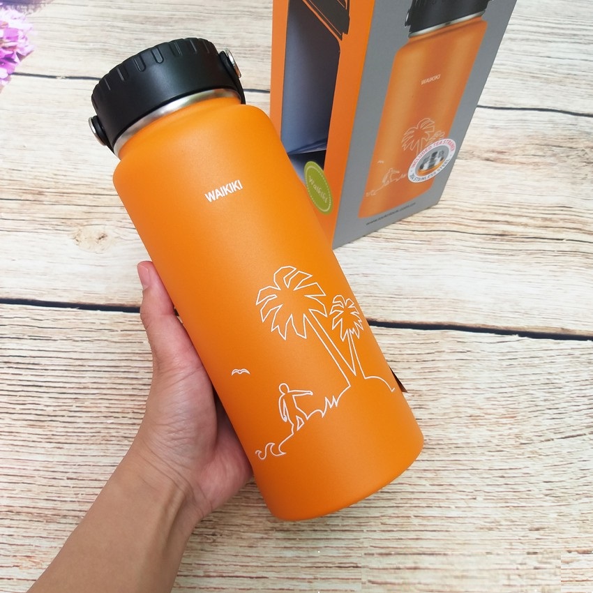 Bình Giữ Nhiệt Lock&amp;Lock Riga Tumbler LHC4160 (897ml) - Hàng Chính Hãng, Bằng Thép Không Gỉ, Có Lưới Lọc Inox - Tặng Kèm Ống Hút Và Cọ Rửa Ống Hút