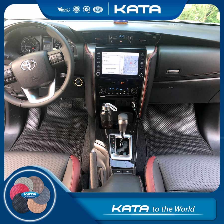 Thảm lót sàn ô tô KATA cho xe Toyota Fortuner - Khít với sàn xe, Chống trơn, Không mùi, Không ẩm mốc