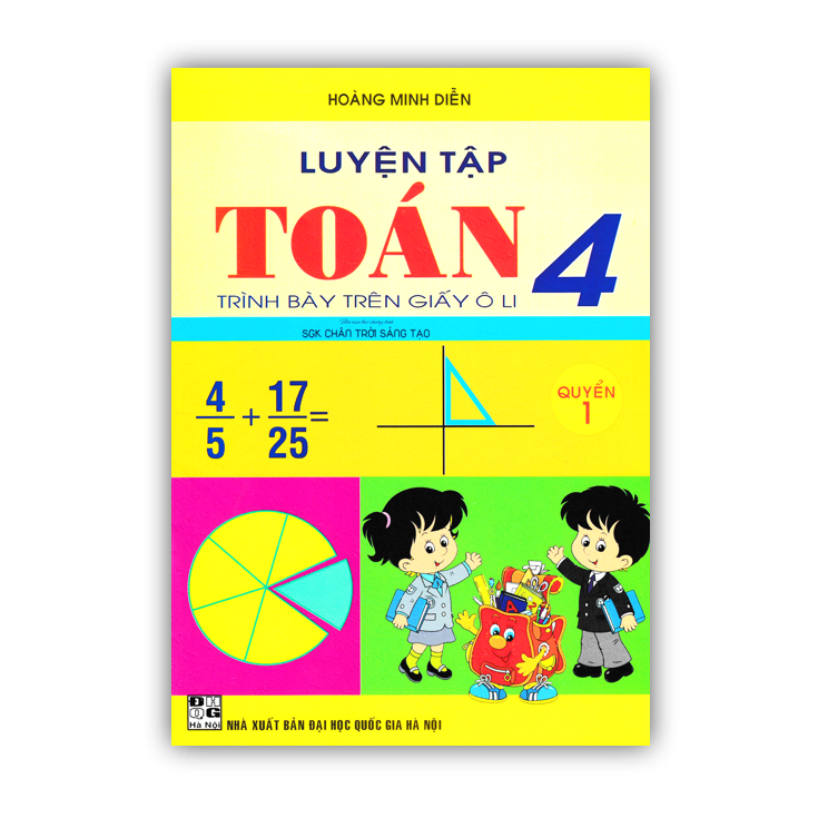 Sách - Combo Luyện Tập Toán Trình Bày Trên Giấy Ô Li 4 Quyển 1 + 2