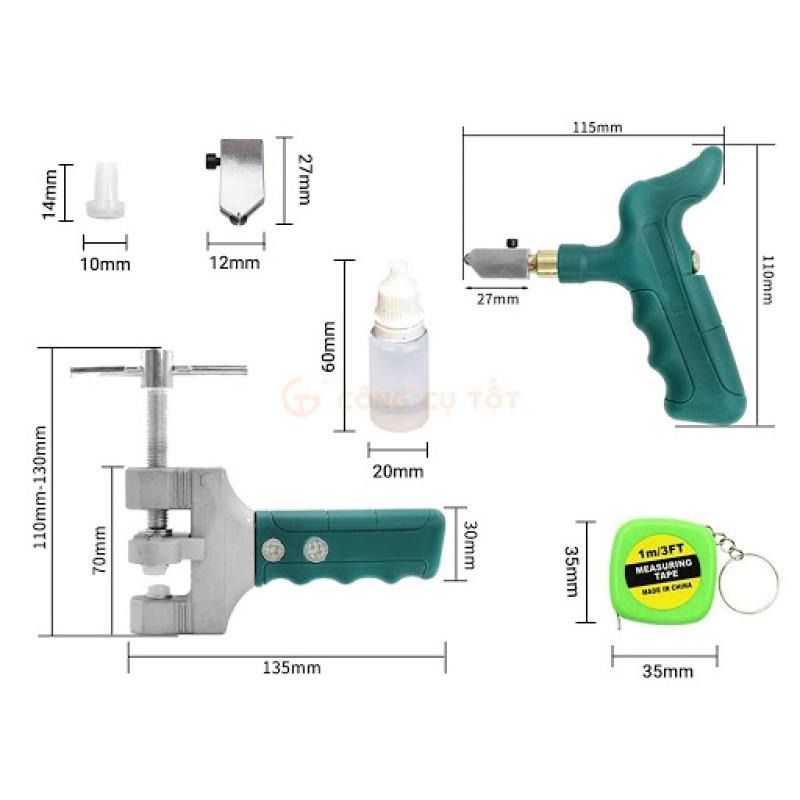 ️️ Bộ dao cắt kính đa năng - Dao cắt gạch men- Bộ dụng cụ bẻ tách gạch kính cao cấp