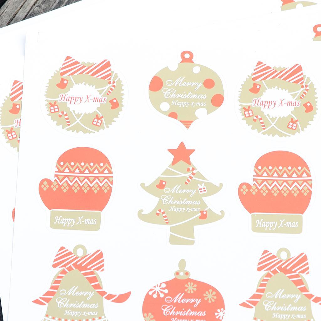 Happy Christmas Sealing Stickers Envelope Card Paste DIY Craft Decoration
