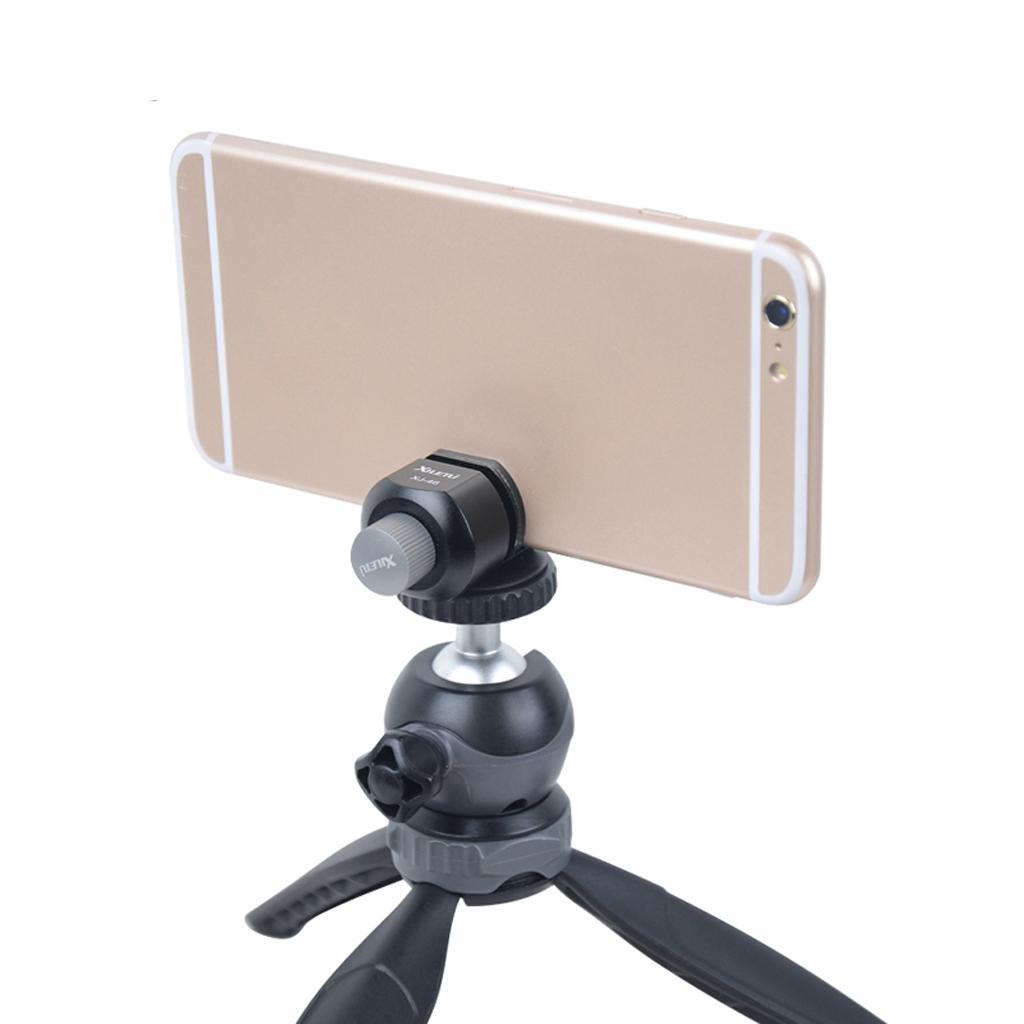 Mini Tabletop Handheld Tripod & Ball Head & Phone Clip for Digital Camera