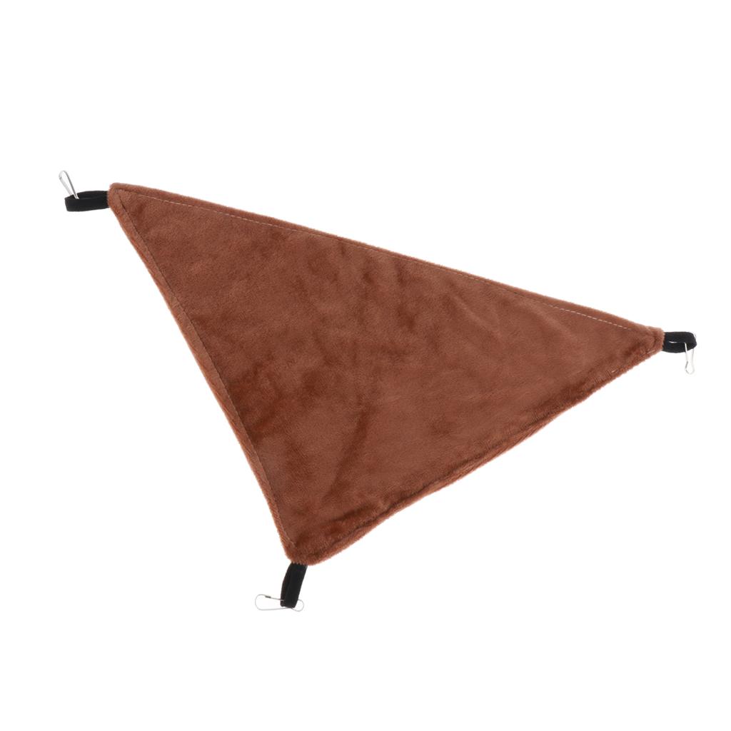 Triangular Hamster Bird Ferret Rabbit Squirrel Hammock Hanging Bed Gray