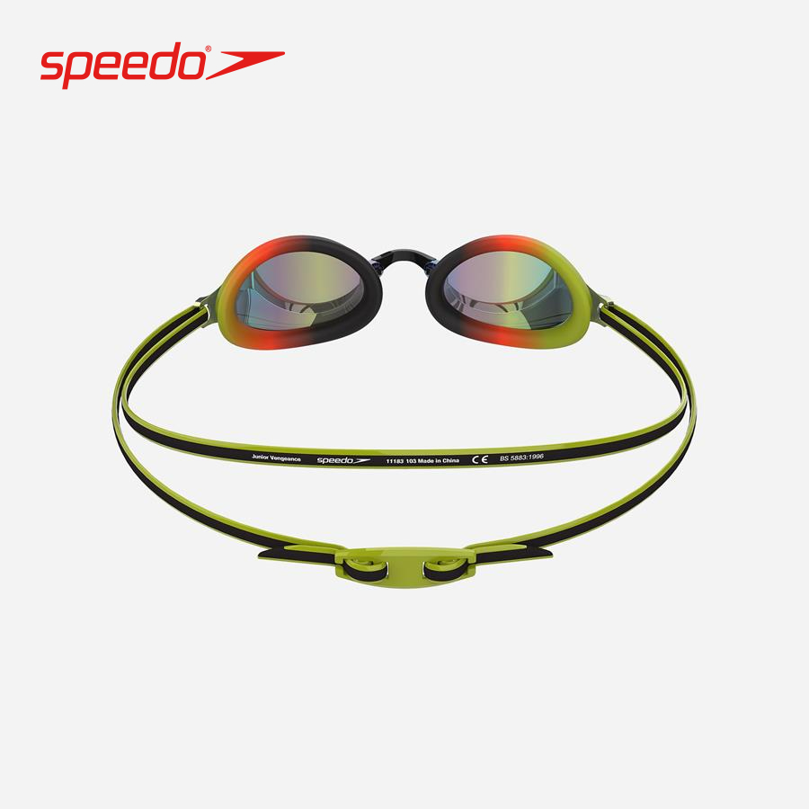 Kính bơi trẻ em Speedo VENGEANCE MIR GOG JU BLACK/GREEN - 8-11325G798