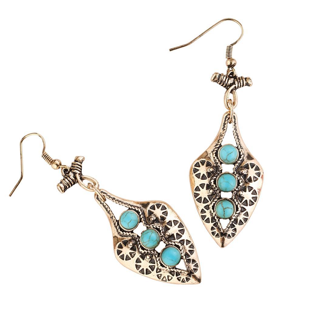 Vintage Charms Pendant Drop Earrings Women Dangle Earrings