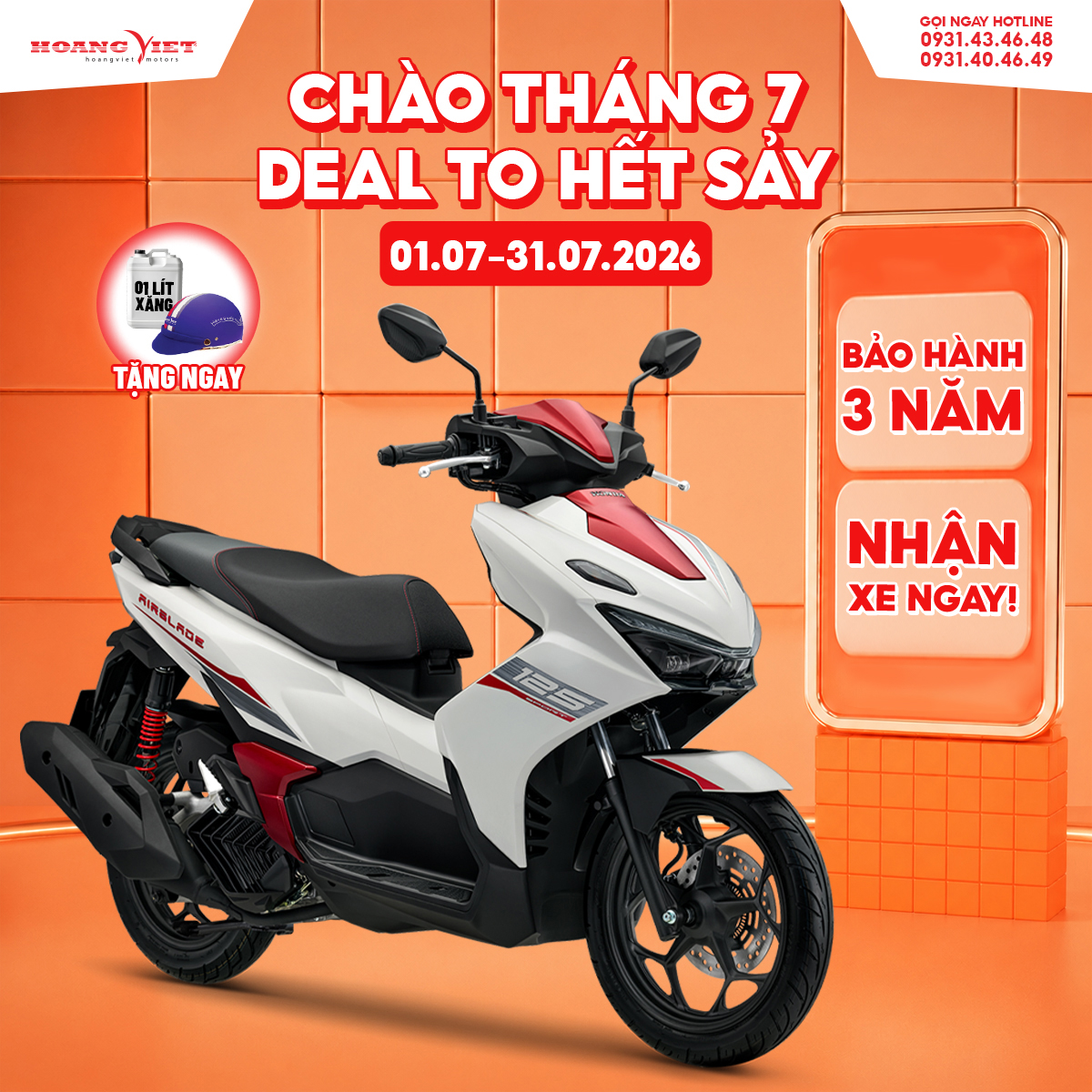 Xe máy Honda Air Blade 125cc 2026 - Phiên Bản Thể Thao
