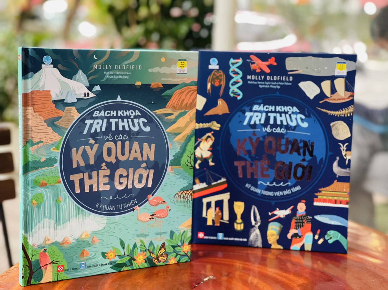 Combo 2 cuốn BÁCH KHOA TRI THỨC VỀ CÁC KỲ QUAN THẾ GIỚI – KỲ QUAN TRONG VIỆN BẢO TÀNG & KỲ QUAN TỰ NHIÊN - Molly Oldfield – Đinh Tị - NXB Hà Nội