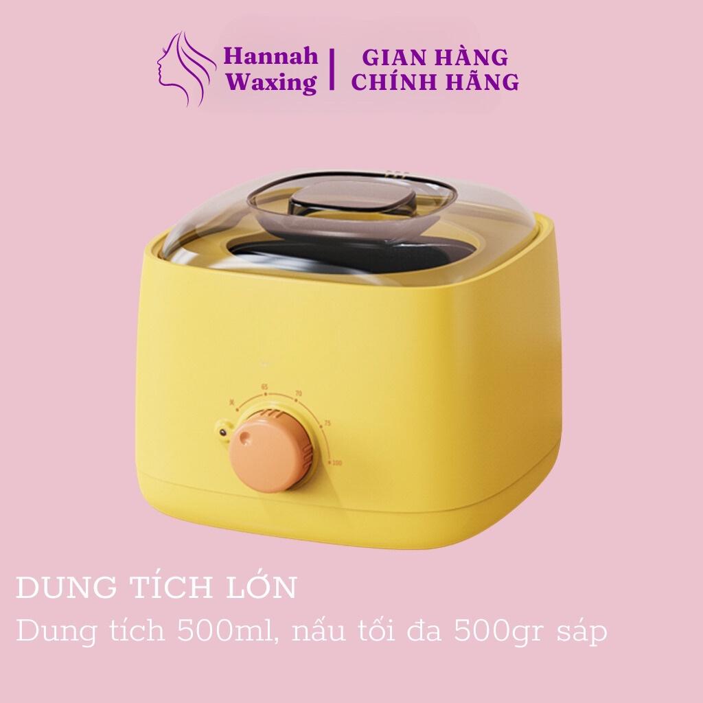 [CHE TÊN] Nồi Nấu Sáp Chống Dính HANNAH WAXING Siêu Chống Dính Model Mới Tặng Kèm Que 1022