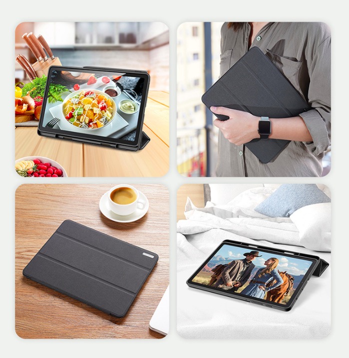 Bao da Samsung Galaxy Tab S6 Lite P610/P615 DUX DUCIS Smartcover - Hàng nhập khẩu