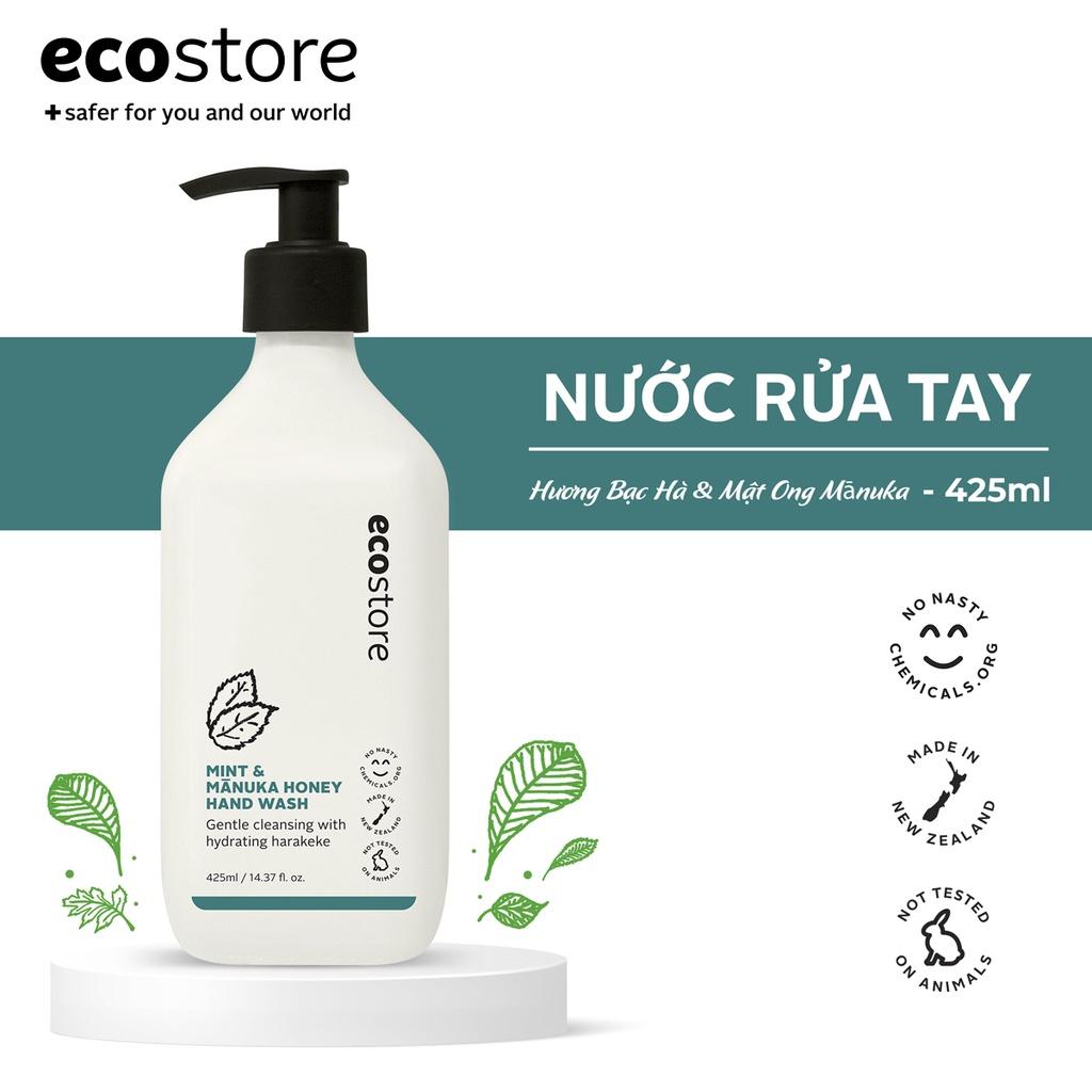 Ecostore Nước rửa tay hương bạc hà và mật ong Manuka 425ml (Mint &amp;amp; Mānuka Honey Hand Wash)