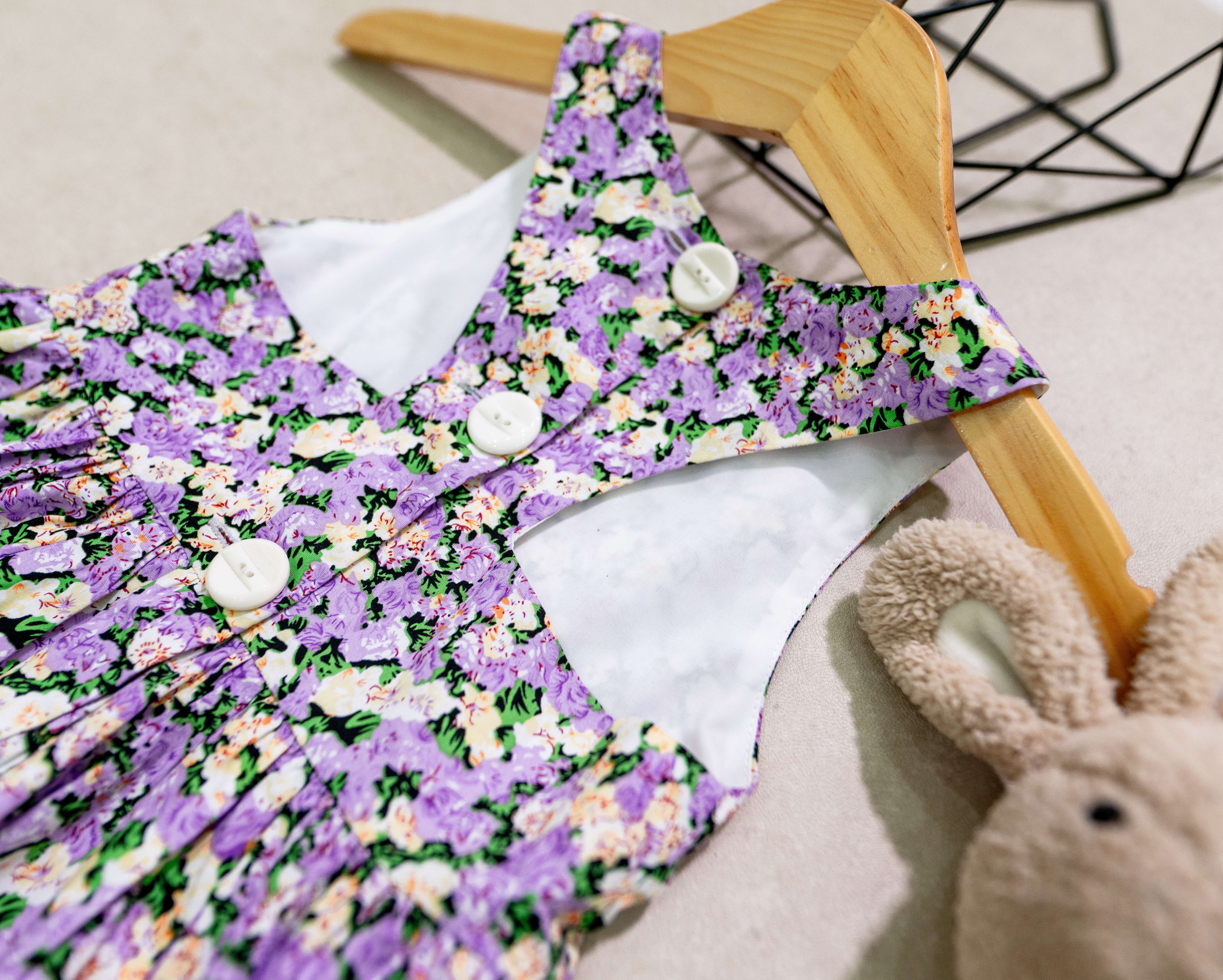 Đầm Bé Gái T-DRESS, chất liệu cotton 2 lớp mát nhẹ, sự lựa chọn hoàn hảo cho Mùa Hè 2023