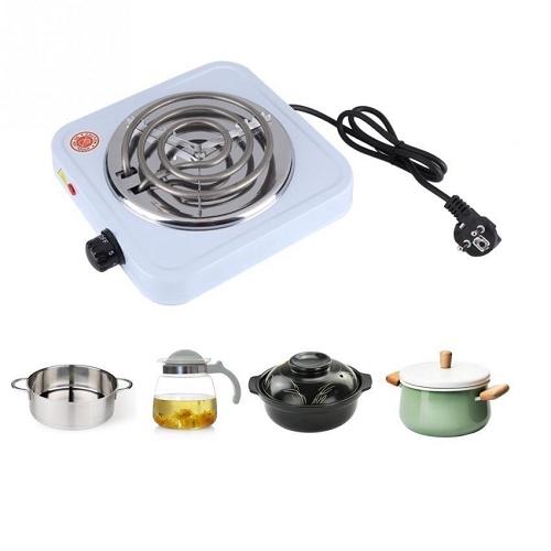 Bếp điện mini đa năng 1000W dùng hơ lá trầu cho bé, đun nước, pha trà, cafe, hâm sữa, đồ ăn nhanh, nấu lẩu