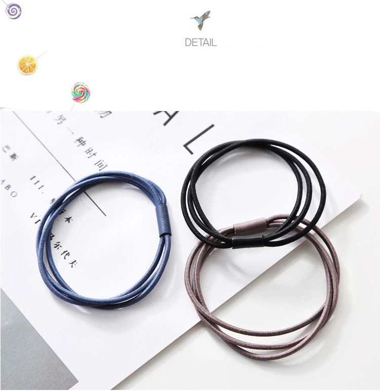 Combo 5 Dây Chun Buộc Tóc, Thun Cột Tóc Mảnh 3 Vòng Màu Sắc Nhã Nhặn SC23