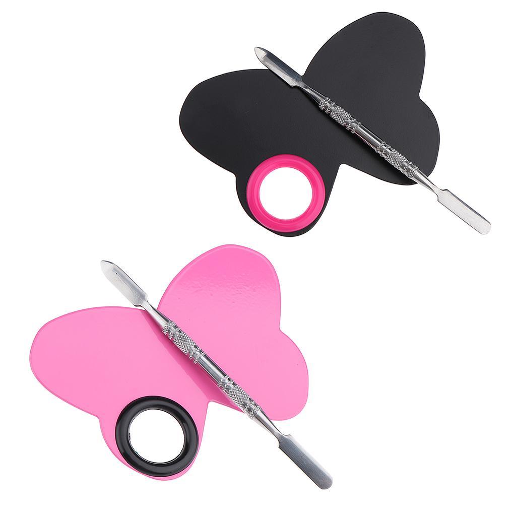 Cosmetic Makeup Mixing Blending Palette Spatula for Foundation Pigment Pink