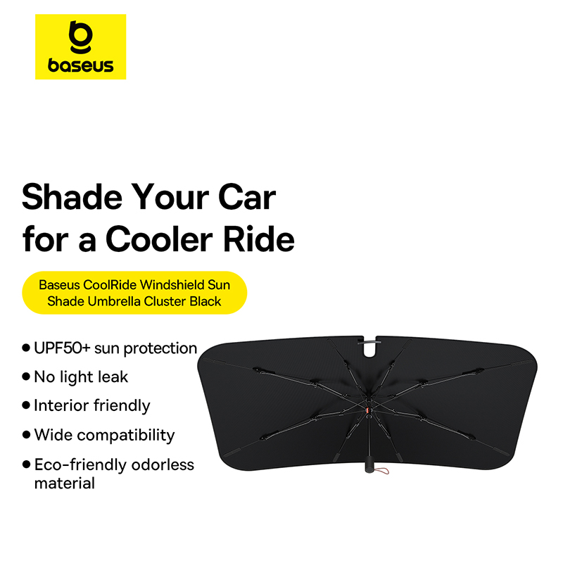 Dù Che Nắng Baseus, Ô Chống Nắng Cửa Kính Trước Có Thể Xếp Lại Dùng Cho Xe Ô Tô CoolRide Windshield Sun Shade Umbrella - Hàng Chính Hãng