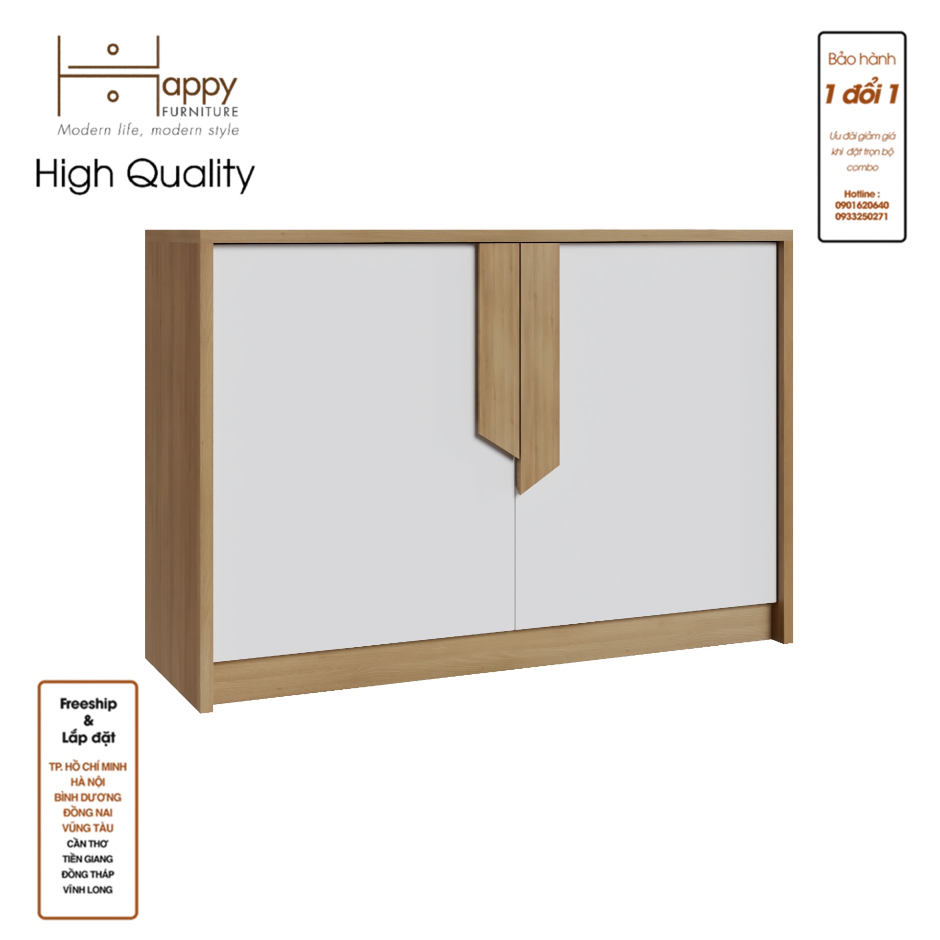 [Happy Home Furniture] PONIX, Tủ lưu trữ 2 cánh mở, 90cm x 32cm x 62cm ( DxRxC), TCM_111