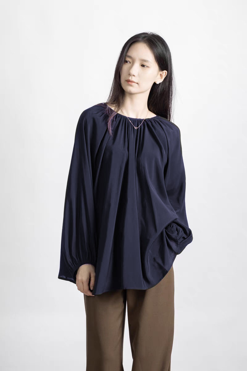 Sét bộ đồ bầu công sở dịu dàng cá tính chất liệu silk lụa siêu mềm mại , siêu mát 0419-012