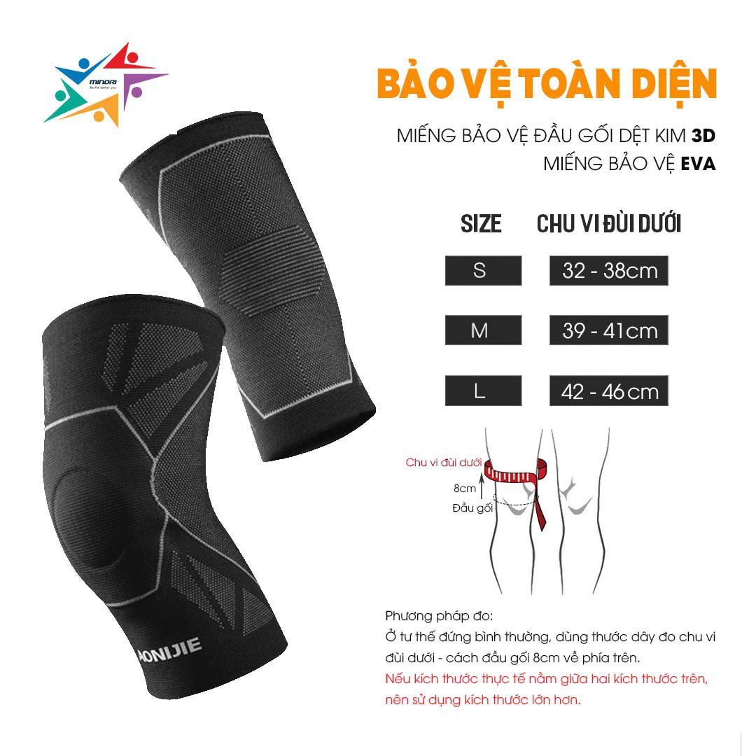 Băng Gối Đàn Hồi Bảo Vệ Khớp Thể Thao Aonijie E4108 - Ôm Sát, Thấm Hút