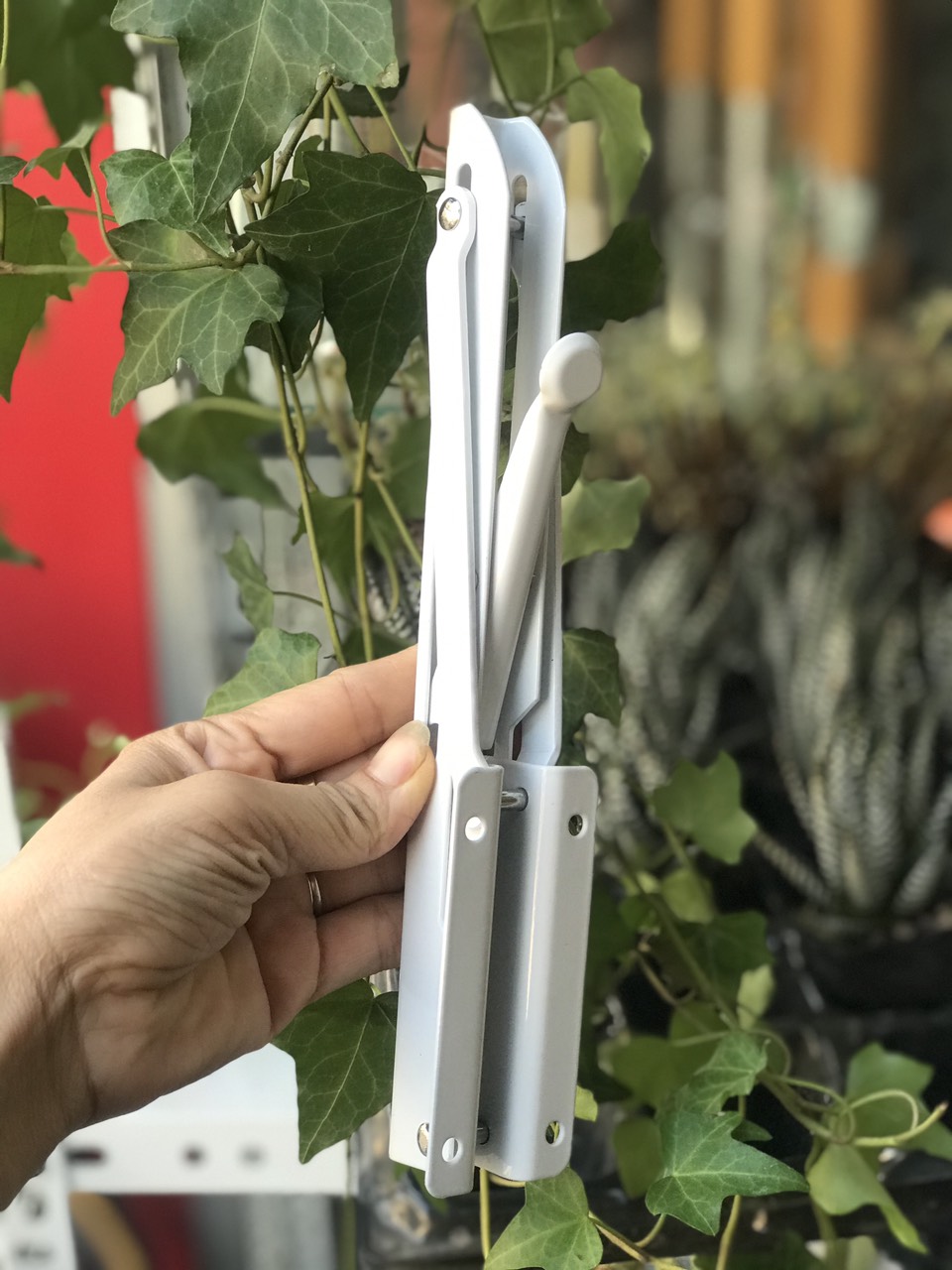 Bộ 2 Ke gấp gọn thông minh 25cm mạ sơn tĩnh điện