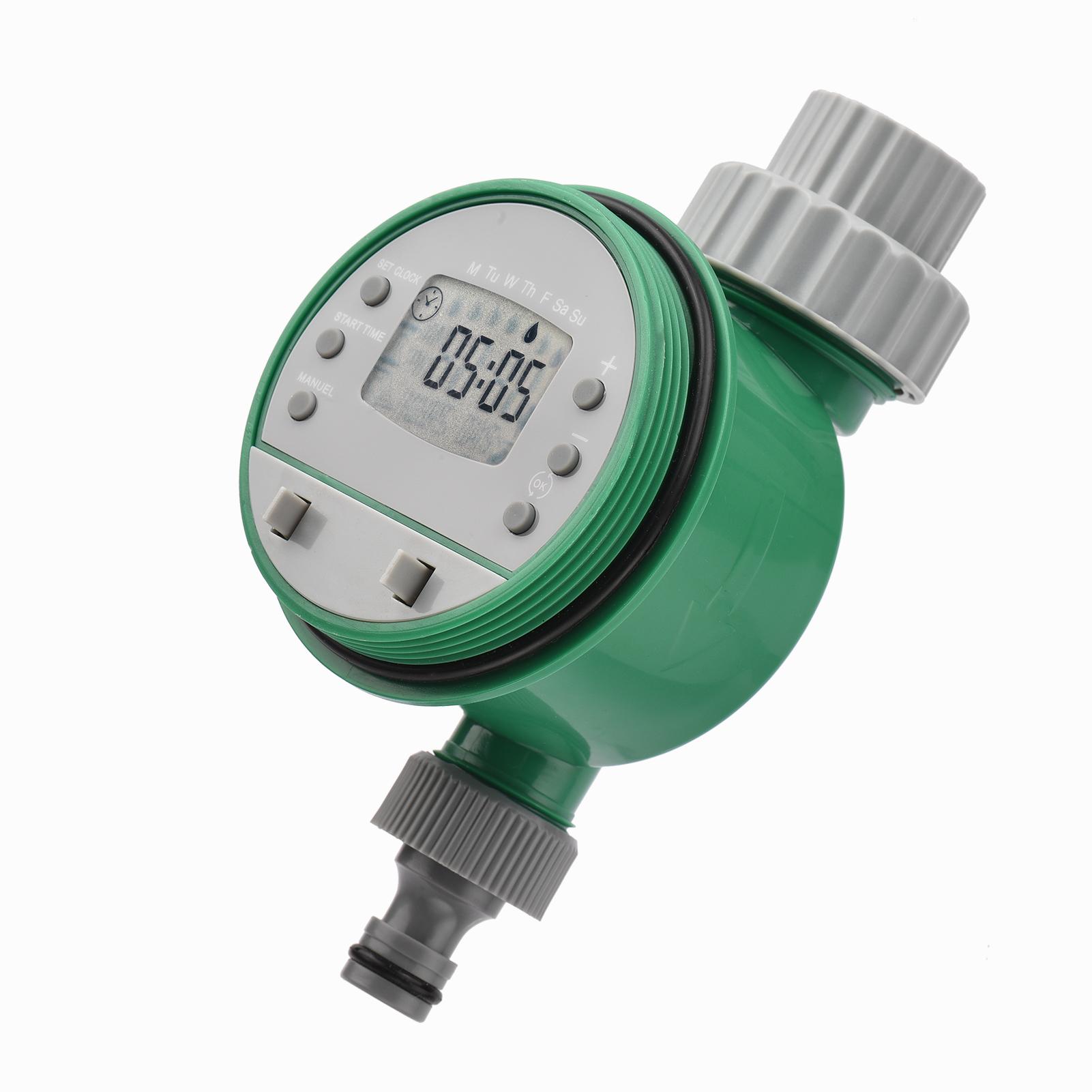 Digital Automatic Watering Timer Programmed Garden Irrigation Timer Battery Operated Intelligent Water Irrigation Controller for Lawn Farmland Courtyard Greenhouse