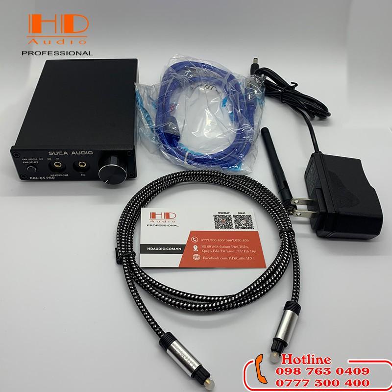 Giải Mã DAC Q5pro SUCA AUDIO - Kết Nối Bluetooth 5.0, Cổng Quang, USB/PC Hàng Chính Hãng