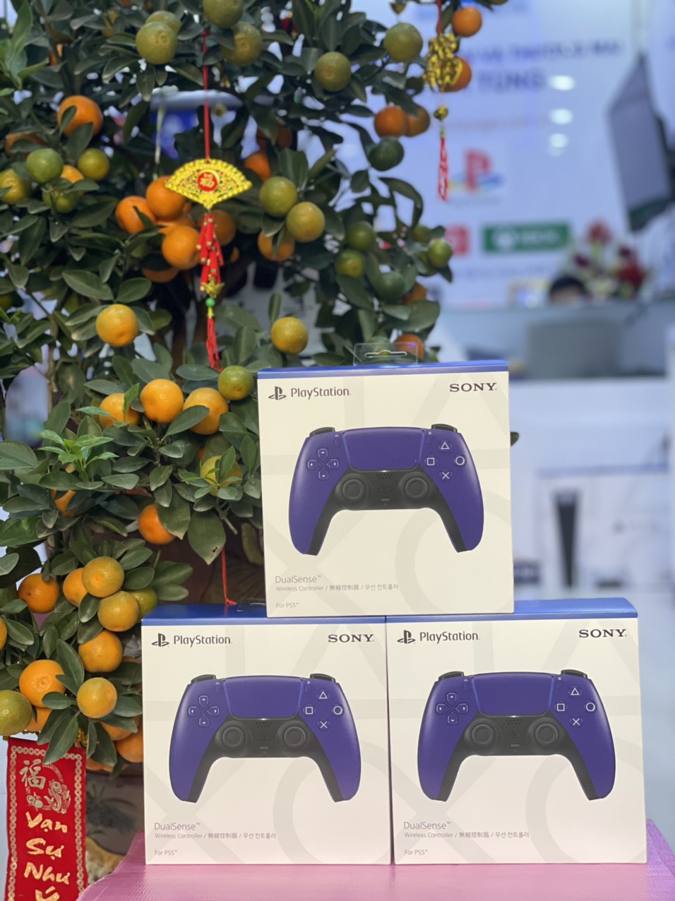 Tay Cầm Không Dây Sony DualSense  Wireless Galactic Purple -Hàng Chính Hãng