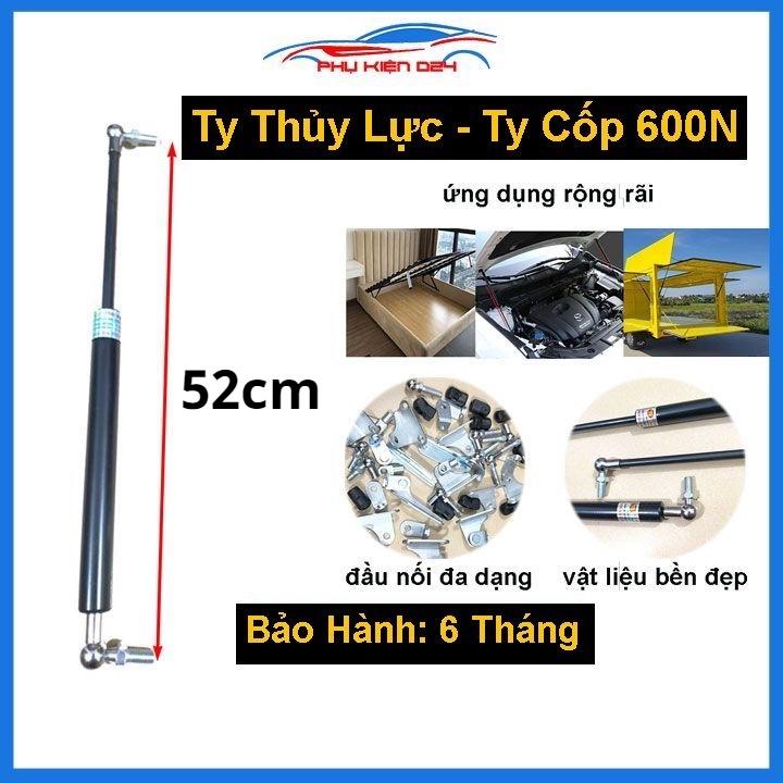 Ty thủy lực, tay nâng thanh chống cửa ty công nghiệp chịu lực 600N-60kg dài 52cm