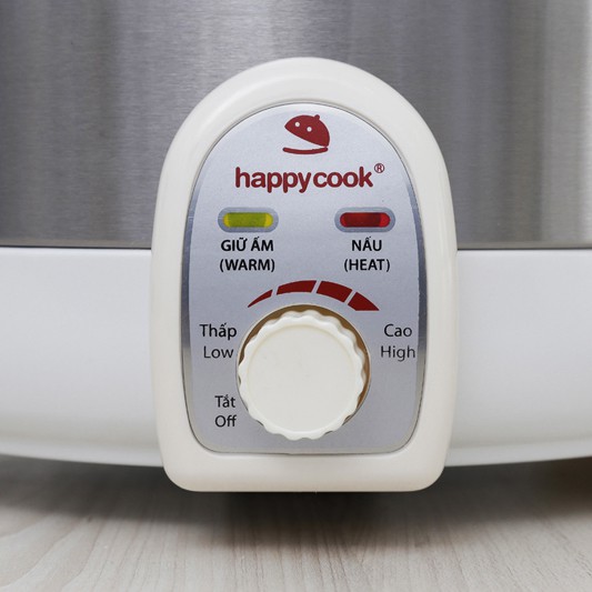 Nồi lẩu hấp điện lòng nồi rời 3.5L Happycook có xửng hấp, dễ vệ sinh (Giao màu ngẫu nhiên)-Hàng chính hãng