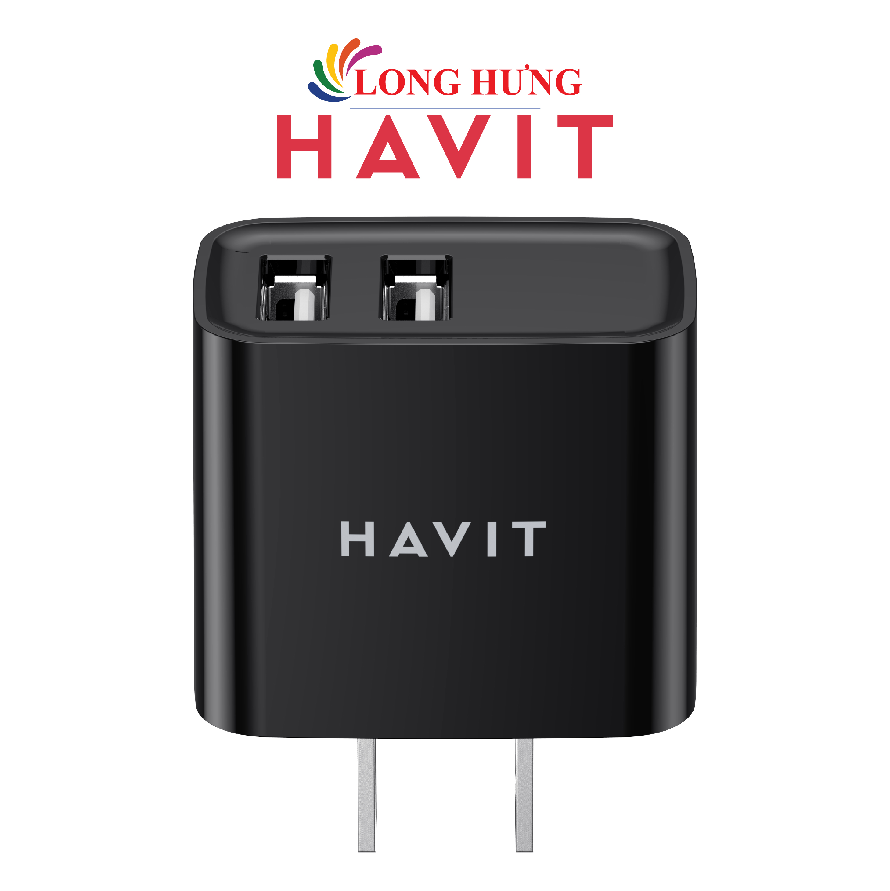 Cốc sạc Havit Ai Power 2USB 12W H131P - Hàng chính hãng