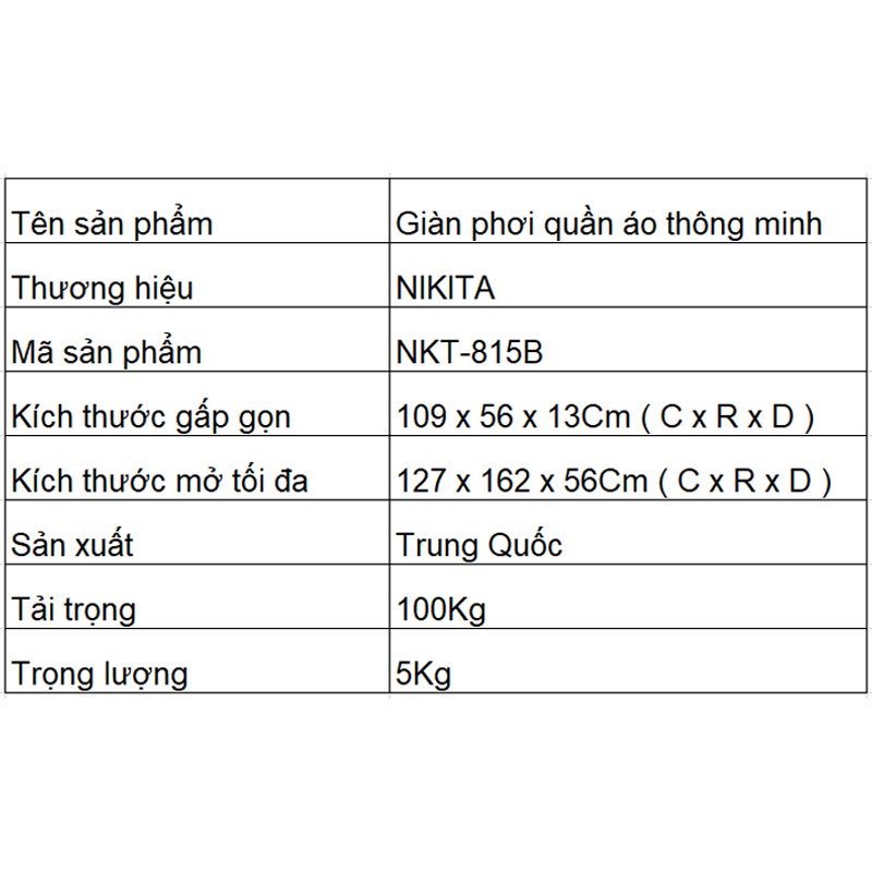 Giàn phơi đồ thông minh  đa năng, Giàn phơi để sàn Inox gấp gọn, Chính hãng NIKITA nhiều mẫu mã lựa chọn