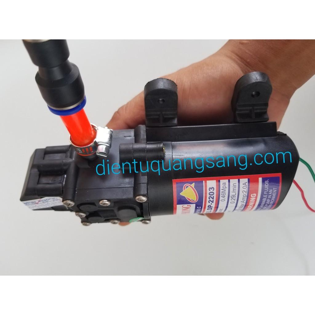 Bơm phun sương mini 12V Đỉnh Phong kèm nguồn