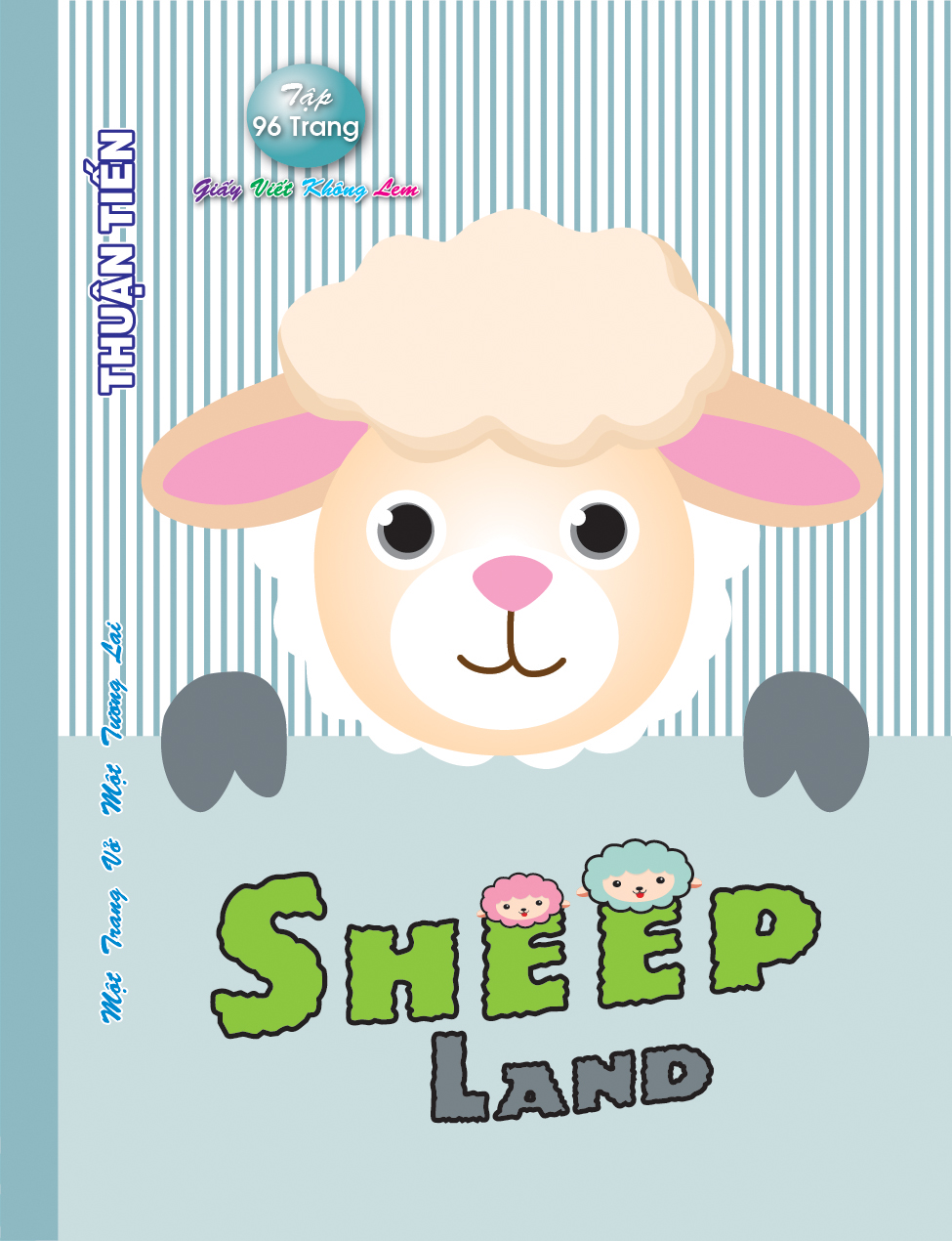 Lốc 10 Quyển Tập 96 trang Sheep land  (mẫu ngẫu nhiên)