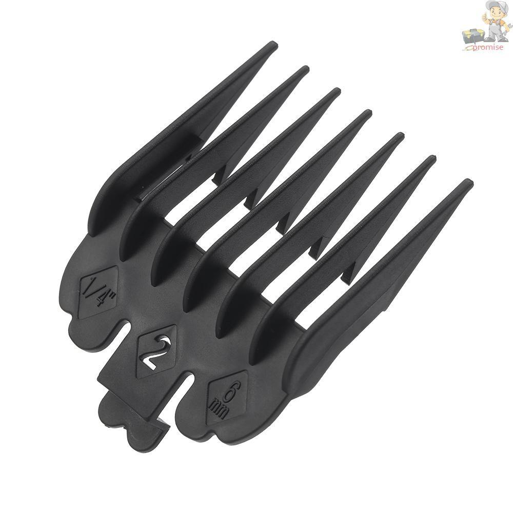 Set 8 / 10 Đầu Lược Nhựa Màu Đen Chuyên Dụng Cho Tông Đơ Cắt Tócchạy