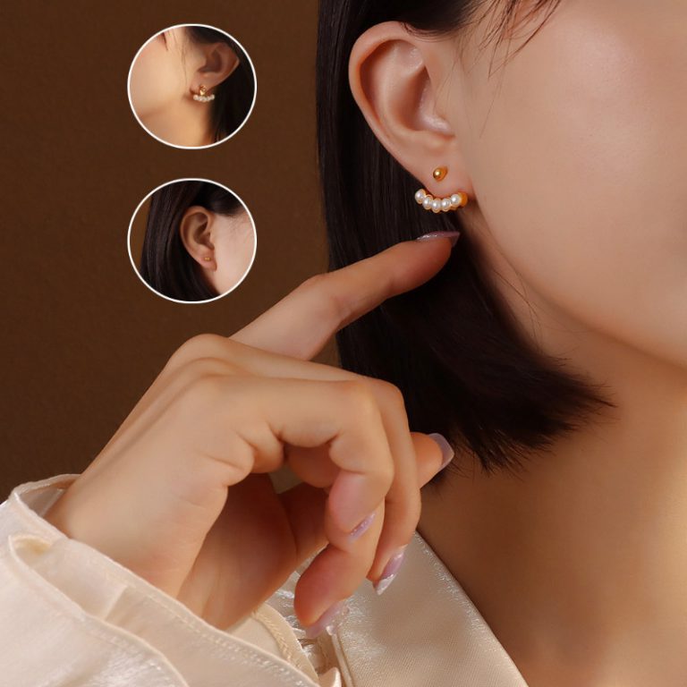 Bông Tai Ngọc Trai Titan Ko Han Rỉ TT 3786