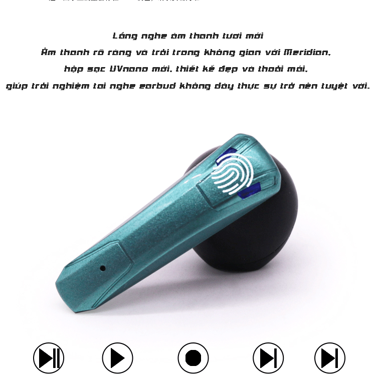 Tai Nghe True Wireless KOTTMANN E68 Điều Khiển Cảm Ứng, Bluetooth 5.0, Chống Nước IPX5, Pin Lên Đến 25h - Hàng Chính Hãng