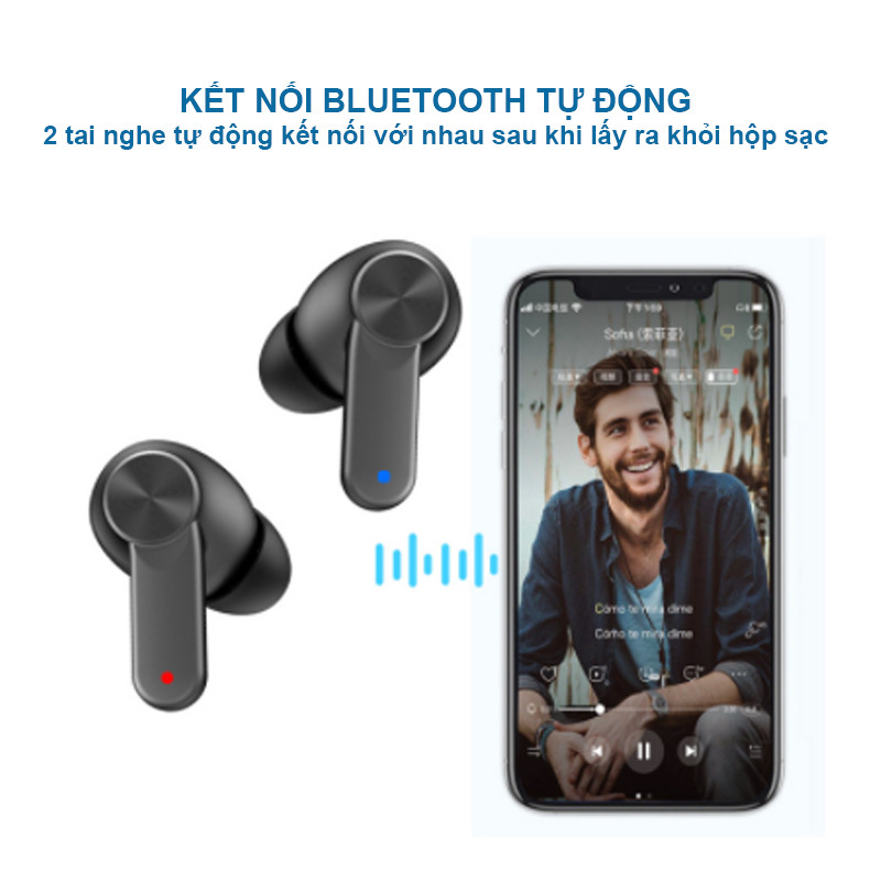 Tai Nghe Không Dây Bluetooth 5.0, XG-31, Tai Nghe Thể Thao Điều Khiển Cảm Ứng Thông Minh, Có Hộp Sạc - Hàng Chính Hãng