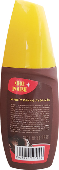  Xi nước đánh giầy da nâu HANDO 80ml