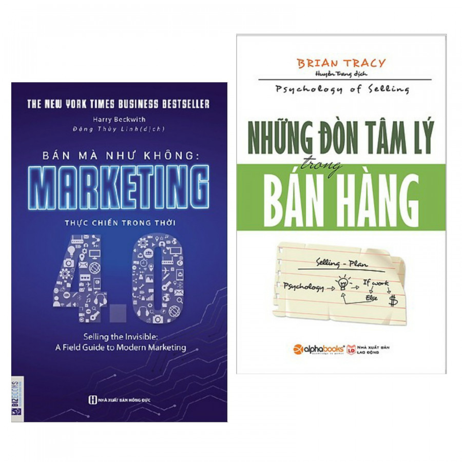 Combo sách bán hàng hay nhất: Những Đòn Tâm Lý Trong Bán Hàng + Bán Mà Như Không Marketing Thực Chiến Trong Thời 4.0 (tặng kèm bookmark PĐ Books)