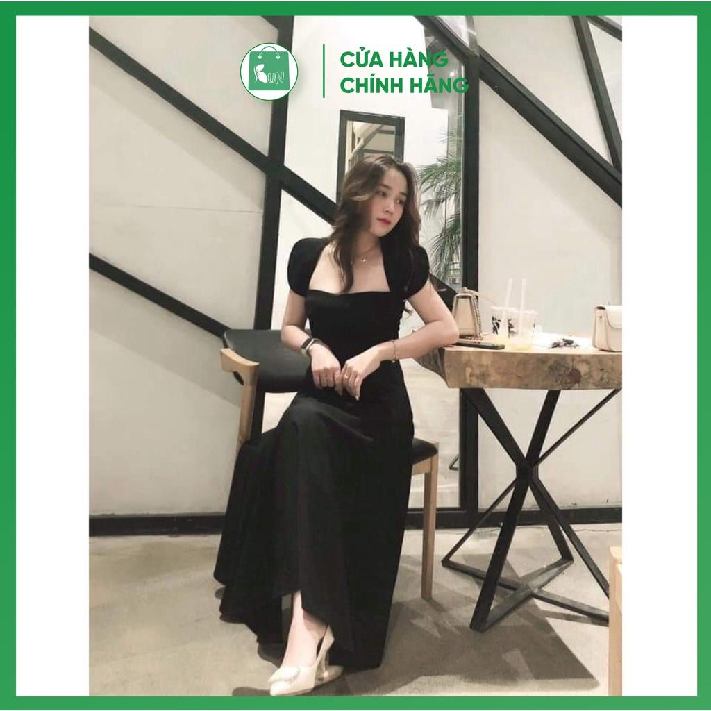 Đầm đen đi tiệc dáng xòe sang chảnh (kèm ảnh feedback khách hàng
