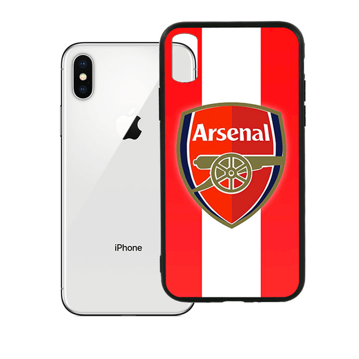 Ốp lưng viền TPU cao cấp dành cho iPhone X - Clb Arsenal 01