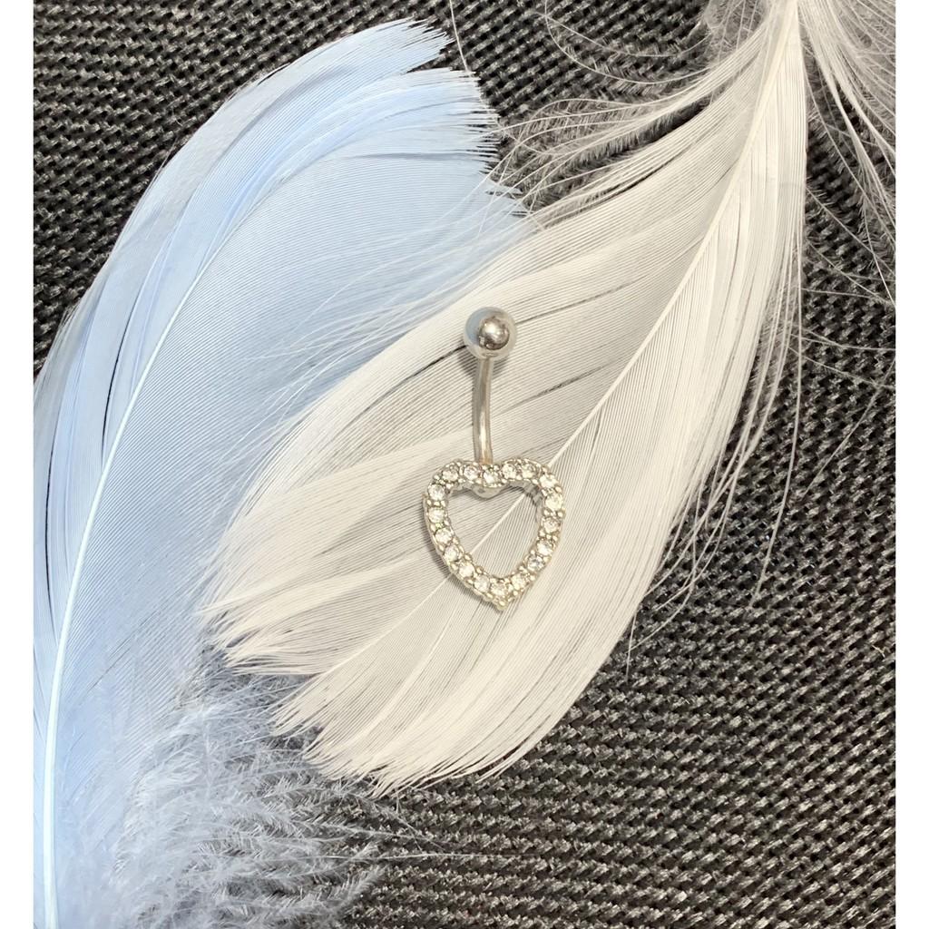 KHUYÊN RỐN HÌNH TRÁI TIM SIÊU SÁNG - XUÂN SHOP CHUYÊN KHUYÊN NHẬP THÁI