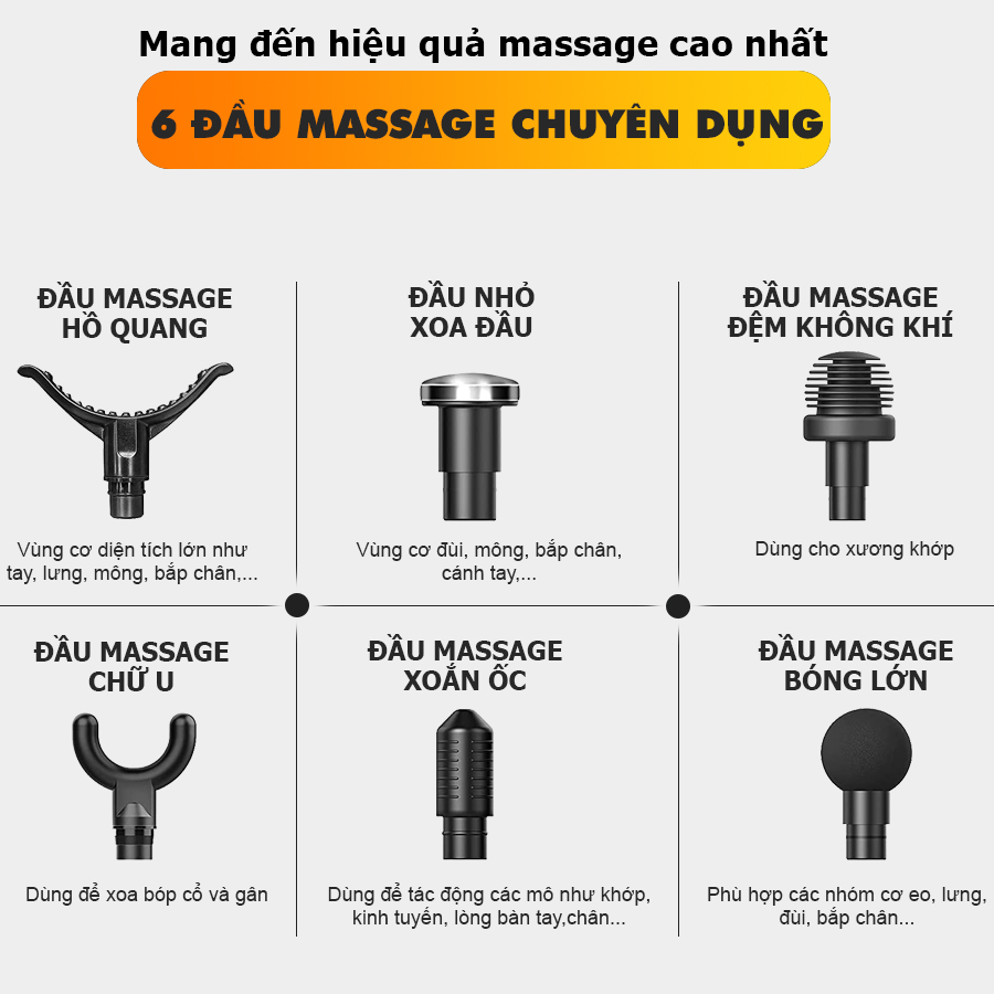 Súng massage toàn thân OKACHI LUXURY JP-i5 Pro