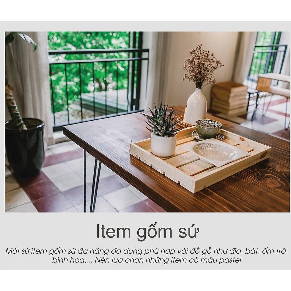 Khay đựng trà kệ montessory bằng gỗ thông kích thước 30x20x5 cm